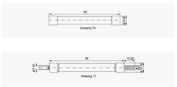 فیوز خورشیدی سولارسن مدل SSPV-14×51 سایز 51×14 میلیمتر ولتاژ 1500 ولت DC 1 فیوز خورشیدی