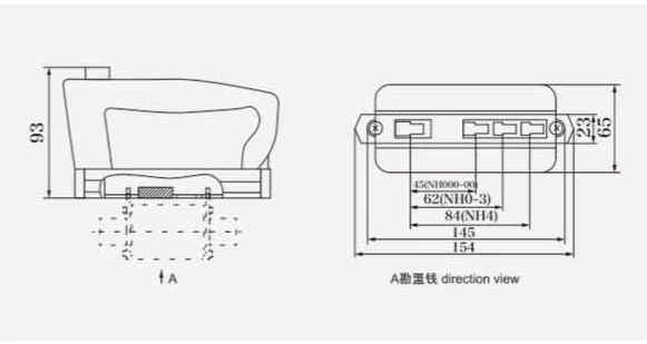 Punho do fusível LV HRC NH