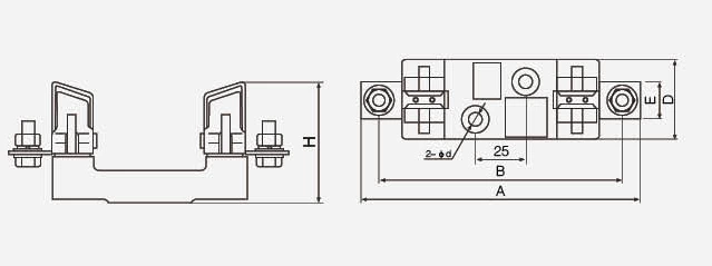 Основание керамического предохранителя HRC NH3 500 В 690 В 630 А