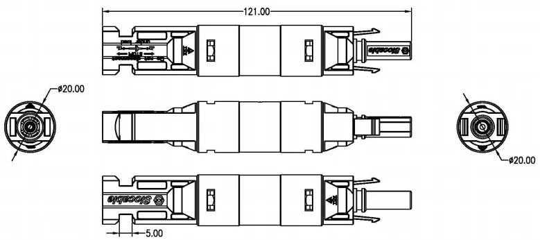 فیوز خورشیدی سولارسن مدل SSPV-30 سایز 38×10 میلیمتر ولتاژ ۱۰۰۰ ولت DC 2 فیوز خورشیدی سولارسن