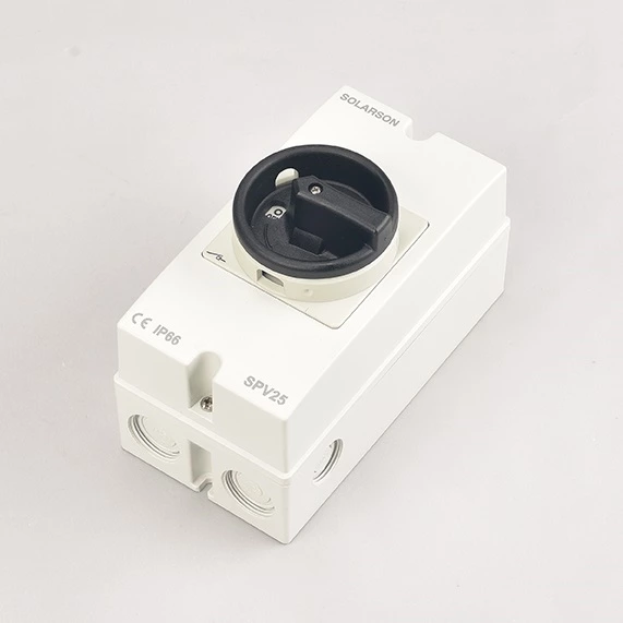 500VDC Waterproof Solar Isolator Switch 16A,25A,32A