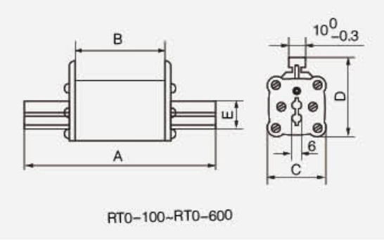Плавкая вставка RT0 380В 500В 660В 10-1000А