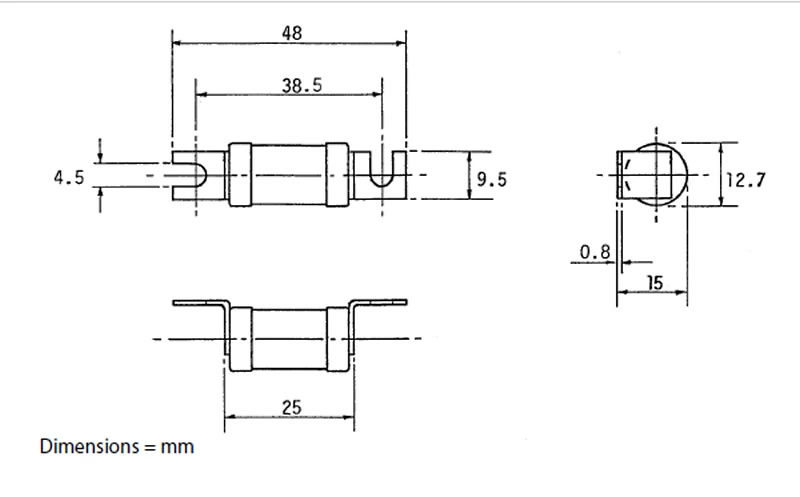 Ligação de fusível de corte de iluminação pública LST 240 V CA