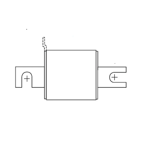 Fusível semicondutor de alta velocidade 1250 V/1300 V 50-1400 A aR
