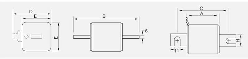 Fusible haute vitesse semi-conducteur 690V / 400-2000A AR