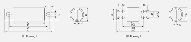 Fusível de proteção de semicondutor FWH A50P 500V 35-1600A