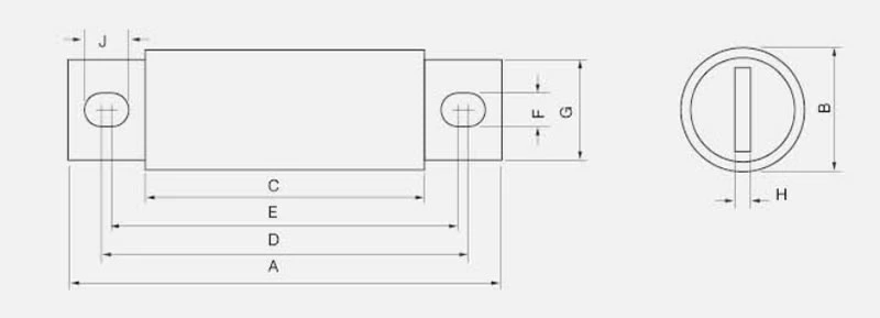Fusíveis de proteção de semicondutores FWX A25X 250V 35-2500A