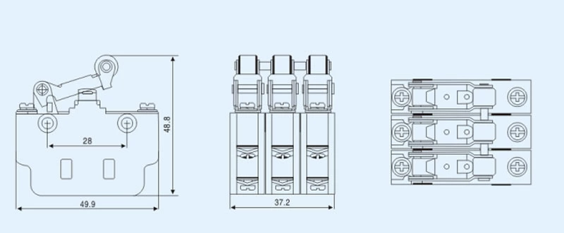 Commutateurs à action instantanée S800 250V 1A 3A 5A