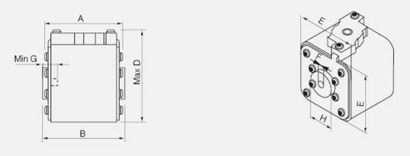 Fusíveis de Corpo Quadrado Contato Extremo Rente 1000 V / 50–1400 A