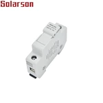 Suporte de fusível solar fotovoltaico 1000VDC para fusível de tamanho 10x38mm