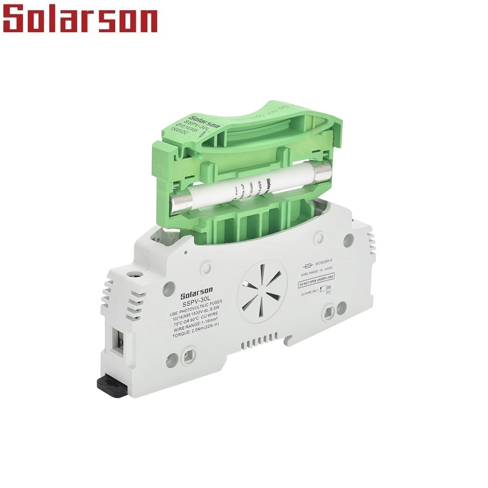 Держатель предохранителя 1500 В пост. тока для солнечных батарей для предохранителя 10x85 мм