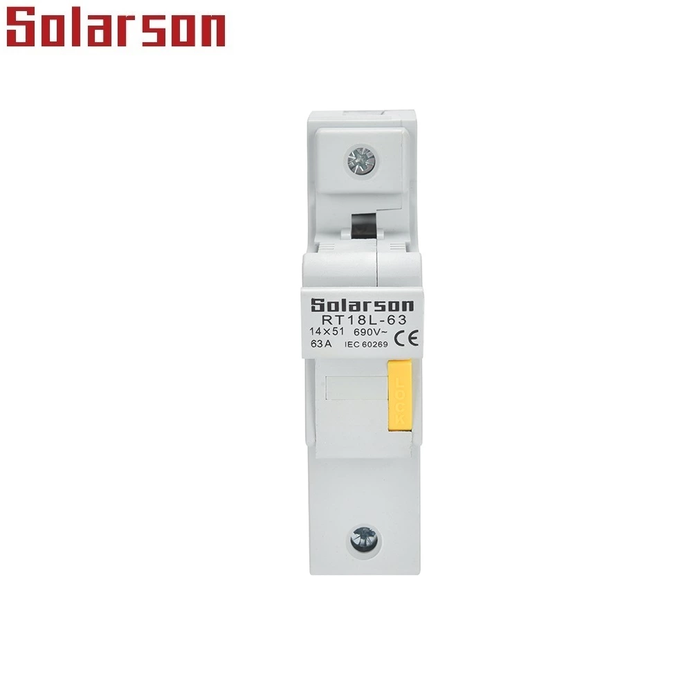 Держатель предохранителя на DIN-рейке 14x51 мм 500 В переменного тока 690 В переменного тока 63 А