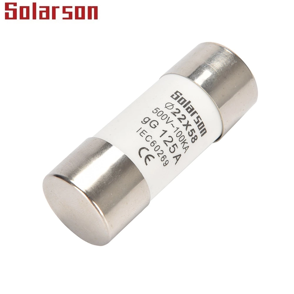 Цилиндрические плавкие предохранители IEC 500В 690В gL/gG 32A, 0.5A до 40A, 50A, 63A, 80A, 100A, 125A