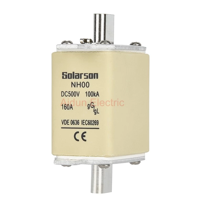 500VDC NH00 Battery fuse for battery protection 10A- 40A,50A,63A,80A,100A,125A,150A,160A
