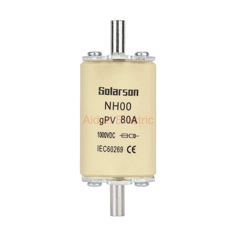 1000VDC  NH00 size Solar PV fuse 32A, 40A,50A,63A,80A,100A,125A,160A gPV