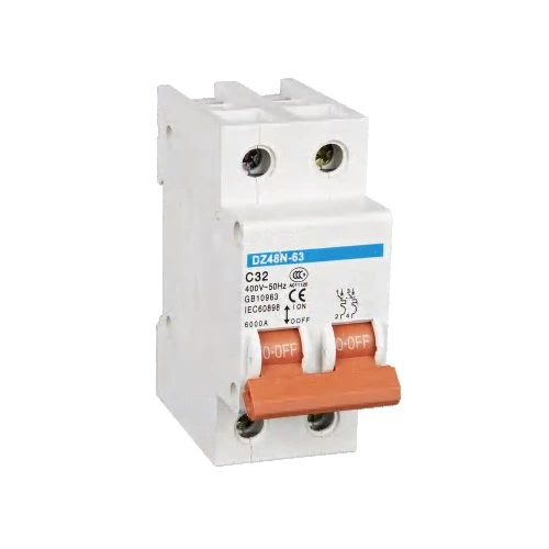 DZ48N-63 Series Miniature Circuit Breaker 230V/400VAC 6A 10A 16A 20A 25A 32A 40A 50A 63A 1P 2P 3P 4P