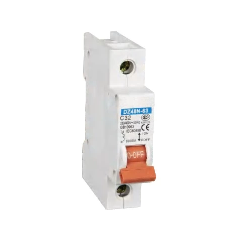 DZ48N-63 Series Miniature Circuit Breaker 230V/400VAC 6A 10A 16A 20A 25A 32A 40A 50A 63A 1P 2P 3P 4P