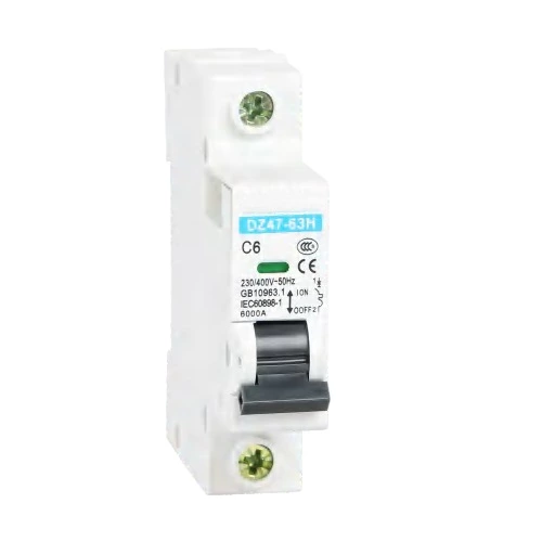 DZ47-63H Series Miniature Circuit Breaker 230V/400VAC 6A 10A 16A 20A 25A 32A 40A 50A 63A 1P 2P 3P 4P