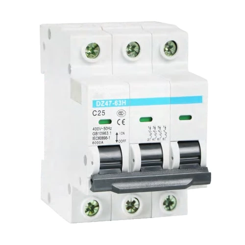 DZ47-63H Series Miniature Circuit Breaker 230V/400VAC 6A 10A 16A 20A 25A 32A 40A 50A 63A 1P 2P 3P 4P