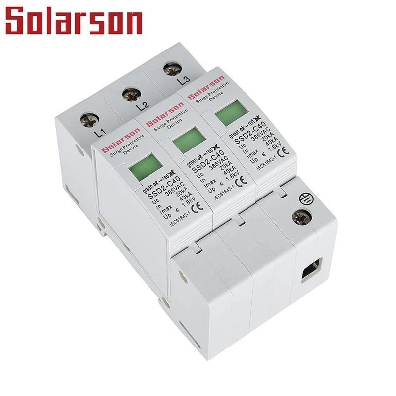 SSD2-C40 Surge protect device 220V 385V In 20kA  Imax 40kA L/N 1P 2P 3P 4P
