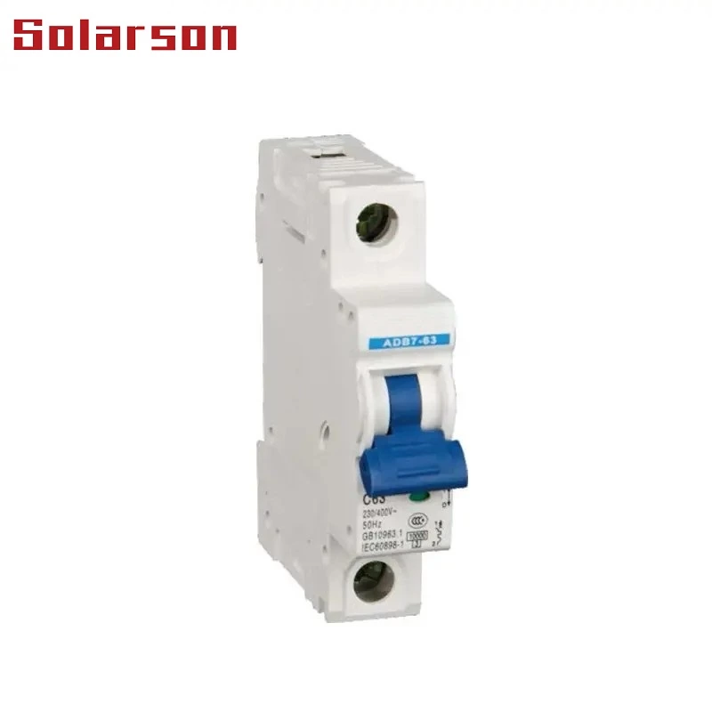 ADB7-63  Series Miniature Circuit Breaker 230V/400VAC 6A 10A 16A 20A 25A 32A 40A 50A 63A