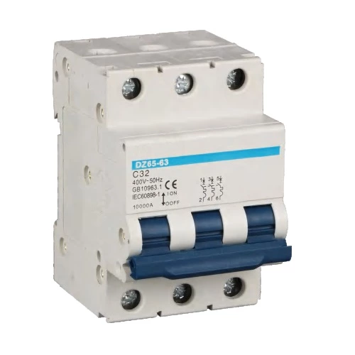 DZ65-63 Series Miniature Circuit Breaker  MCB 230V/400V  6A 10A 16A 20A 25A 32A 40A 50A 63A 1P 2P 3P 4P