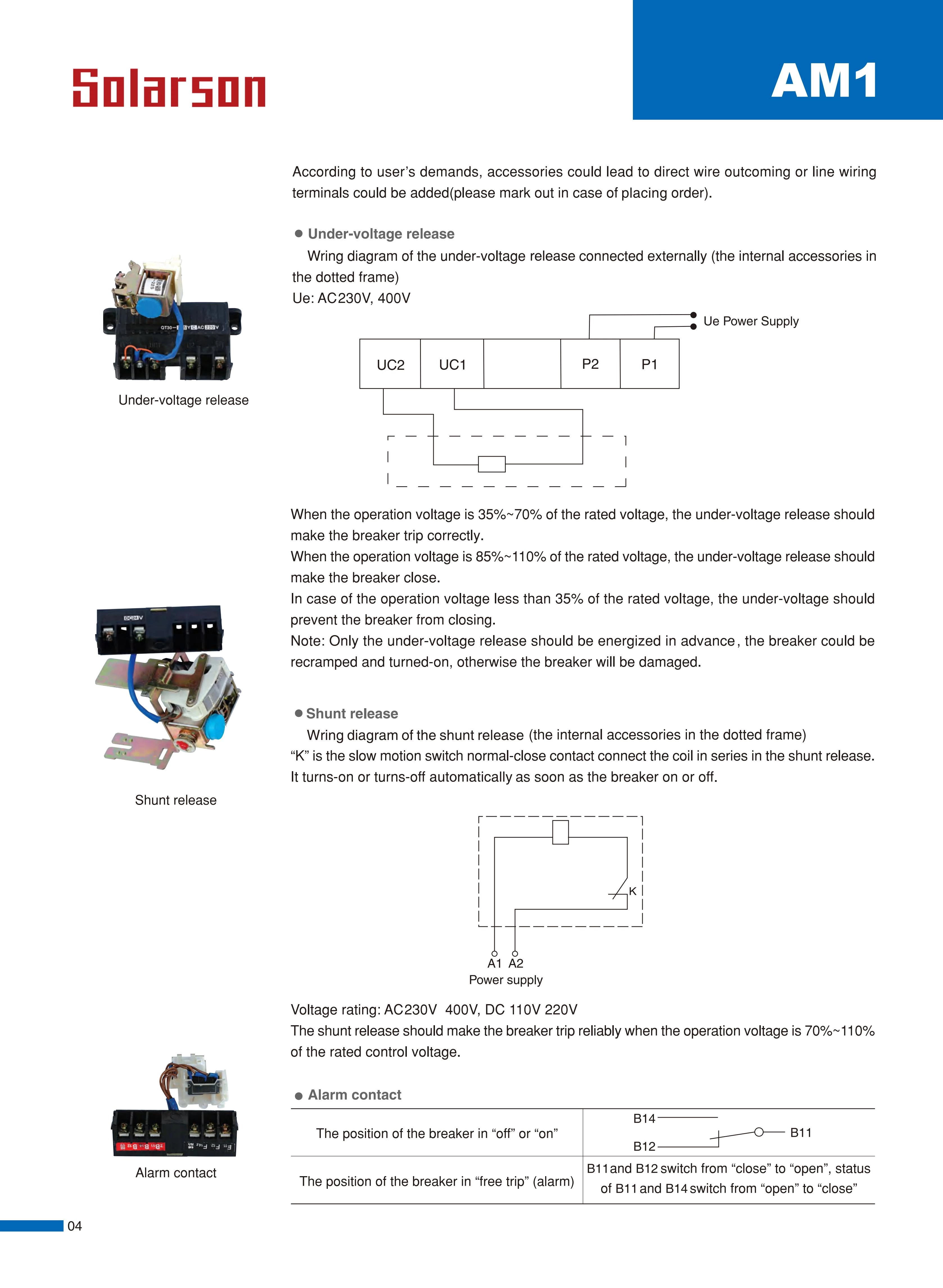 AM1 Series Moulded Case Circuit Breaker 400VAC 500VAC AM1-63 AM1-125  AM1-250 AM1-400 AM1-630 AM1-800 AM1-1000,AM1-1250