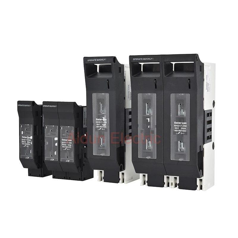 NHS17-400  500VDC  Battery protection NH2 fuse  Disconnector switch 1P 2P 3P   400A