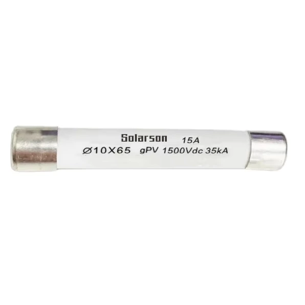 Solar PV Fuse 10x65mm 1500VDC   from 1A to 6A，8A,10A,12A,15A,16A,120A,25A,30A 32A gPV