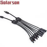 China IP67 1000Vdc Solar Y Branch Connectors Y4 1 to 4  Type Branch DC Waterproof Male and Female Solar Connector