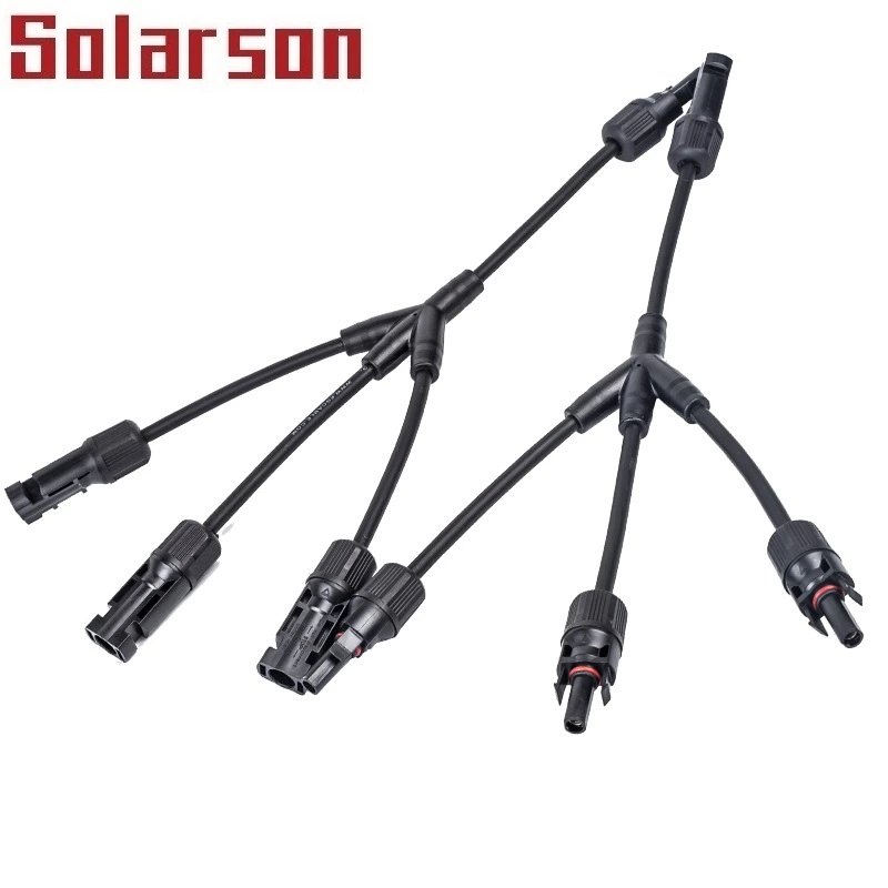 China IP67 1000Vdc Solar Y Branch Connectors Y3 1 to 3  Type Branch DC Waterproof Male and Female Solar Connector