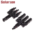 China IP67 1000Vdc Solar T Branch Connectors T3 1 to 3  Type Branch DC Waterproof Male and Female Solar Connector
