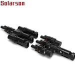 China IP67 1000Vdc Solar T Branch Connectors T3 1 to 3  Type Branch DC Waterproof Male and Female Solar Connector