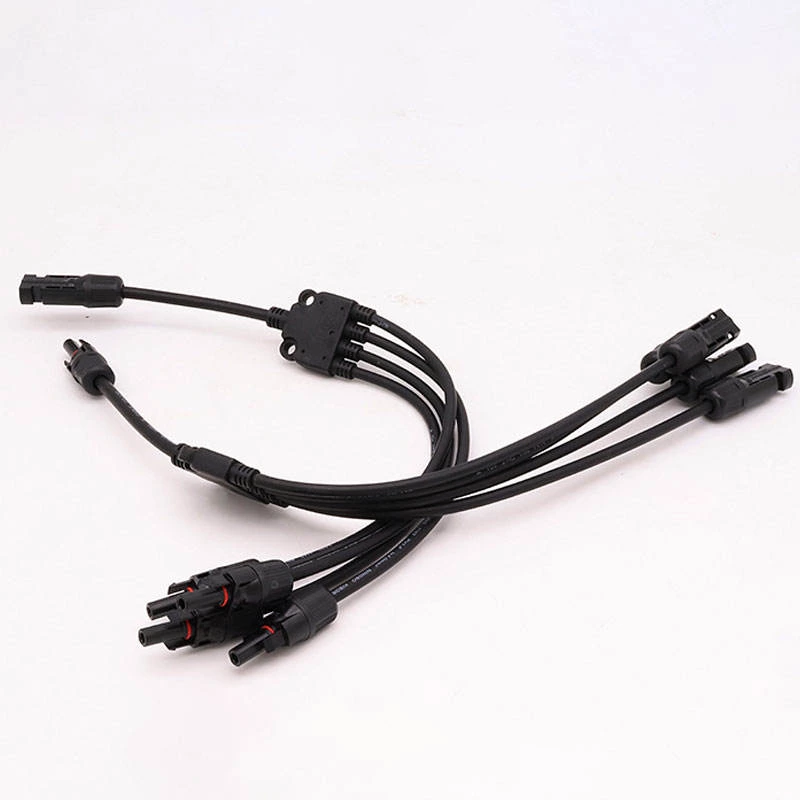 China IP67 1000Vdc Solar Y Branch Connectors Y4 1 to 4  Type Branch DC Waterproof Male and Female Solar Connector