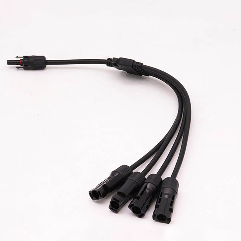 China IP67 1000Vdc Solar Y Branch Connectors Y4 1 to 4  Type Branch DC Waterproof Male and Female Solar Connector