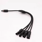 China IP67 1000Vdc Solar Y Branch Connectors Y4 1 to 4  Type Branch DC Waterproof Male and Female Solar Connector
