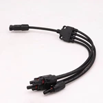 China IP67 1000Vdc Solar Y Branch Connectors Y4 1 to 4  Type Branch DC Waterproof Male and Female Solar Connector